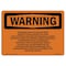 Signmission OSHA Warning Sign, 3.5" Height, 5" Width, Extremely High Arc Flash Incident Energy, Landscape OS-WS-D-35-L-12125 - alternate 1